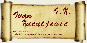 Ivan Nuculjević vizit kartica